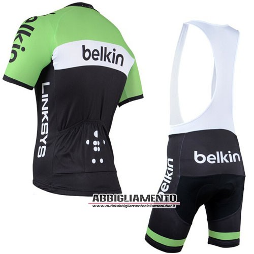 Abbigliamento Belkin 2014 Manica Corta E Pantaloncino Con Bretelle Verde E Nero - Clicca l'immagine per chiudere